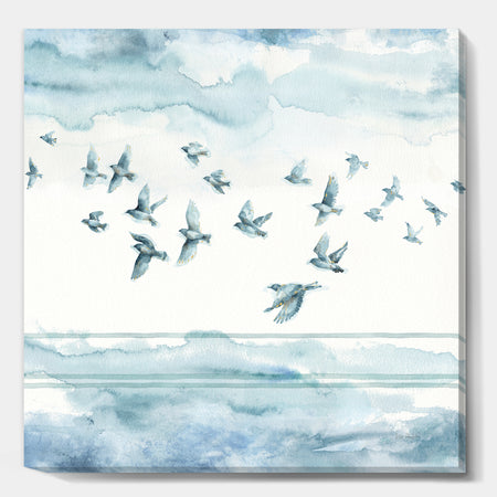 Indigold Bird Cottage Family VII - Animals Premium Canvas Wall Art