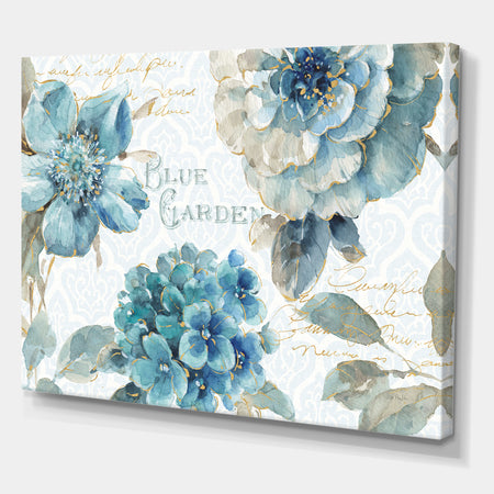 My Greenhouse Cottage Flowers I - Farmhouse Canvas Artwork