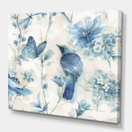 Indigold Bird Cottage Family I - Farmhouse Canvas Art