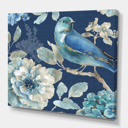 Indigold Bird Cottage Family III - Farmhouse Gallery-wrapped Canvas