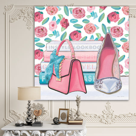 Pink Fashion high heels I - Posh & Luxe Canvas Artwork