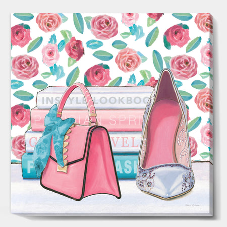 Pink Fashion high heels I - Posh & Luxe Canvas Artwork