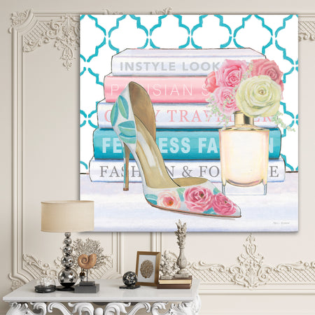 Pink Fashion high heels II - Posh & Luxe Canvas Art