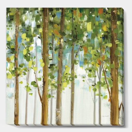 Green Forest Study - Modern Farmhouse Canvas Artwork
