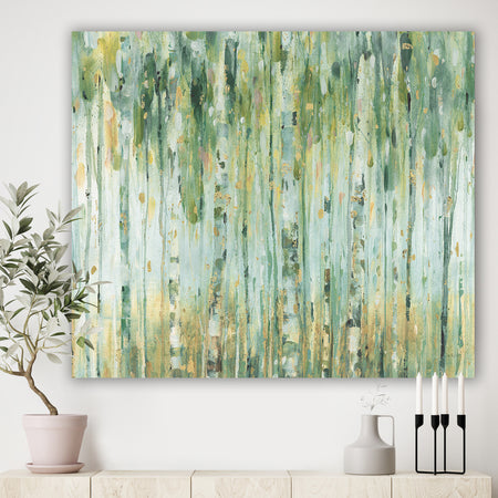 Golden Birch Forest V - Farmhouse Gallery-wrapped Canvas