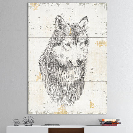 Wolf Wild and Beautiful III - Wildlife Animal Gallery-wrapped Canvas