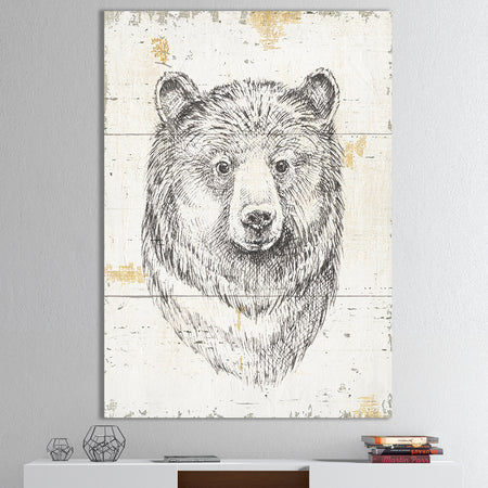 Bear Wild and Beautiful IV - Wildlife Animal Canvas Artwork
