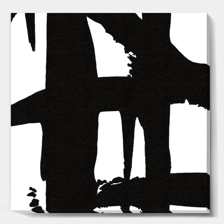 Black & White Crossing Paths II - Modern & Contemporary Canvas Artwork