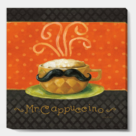 Kitchen Cafe Moustache IV - Kitchen Premium Canvas Wall Art