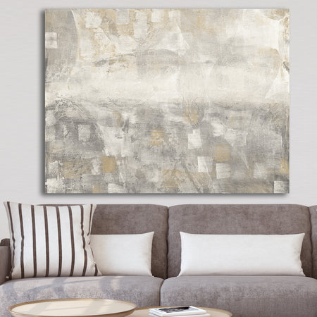 Gray Abstract Watercolor - Gallery-wrapped Canvas