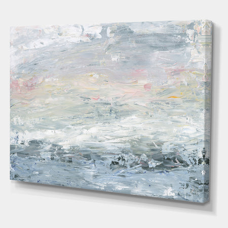 Gray Abstract Watercolor II - Contemporary Gallery-wrapped Canvas