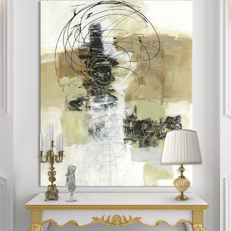 Glam Cream Dream I - Modern & Contemporary Gallery-wrapped Canvas