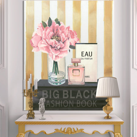 Glam & Fashion Parfum Boudoir III - Posh & Luxe Gallery-wrapped Canvas