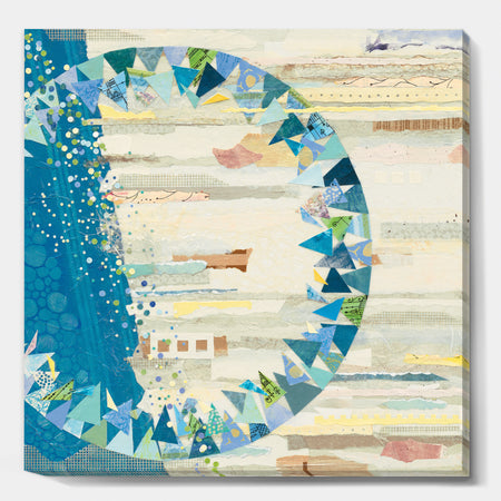 The Calm Indigo Stripes - Modern & Contemporary Premium Canvas Wall Art