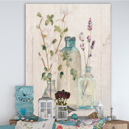 Blossoms on Birch Cottage Bouquet IV - Farmhouse Canvas Art