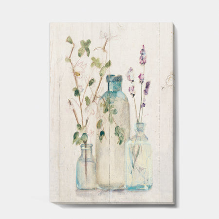 Blossoms on Birch Cottage Bouquet IV - Farmhouse Canvas Art