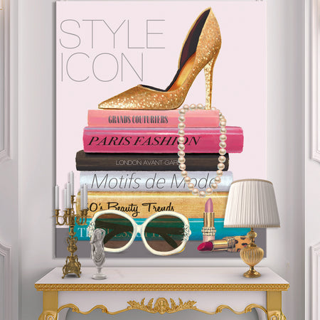 Paris Glamourous Gold Style IV - Fashion Canvas Art