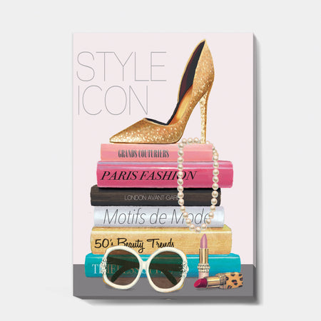 Paris Glamourous Gold Style IV - Fashion Canvas Art