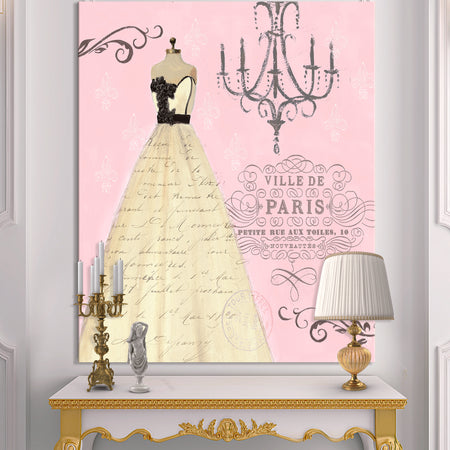 French chandeliers Couture II - Fashion Gallery-wrapped Canvas