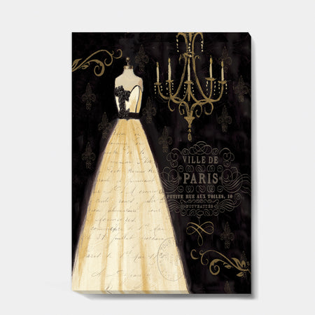 French chandeliers Couture III - Fashion Canvas Artwork