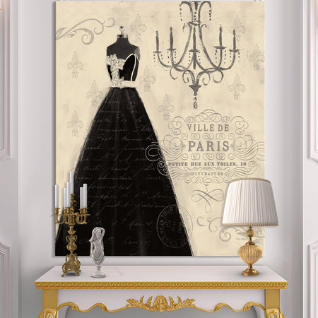 French chandeliers Couture IV - Fashion Canvas Art