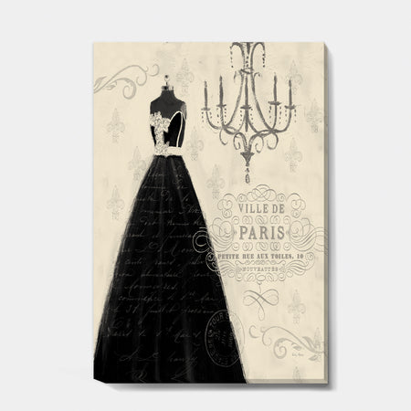 French chandeliers Couture IV - Fashion Canvas Art
