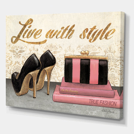 Gold Fabulous Life Style II - Fashion Premium Canvas Wall Art