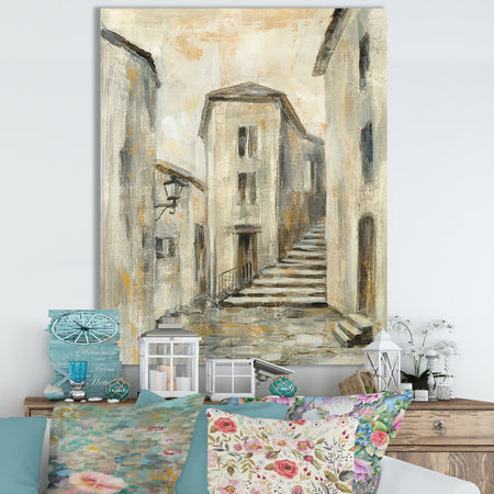 Porch Den 'European Village I v Crop - Cottage Canvas Wall Art