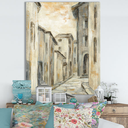 European Village II v Crop - Cottage Canvas Wall Art