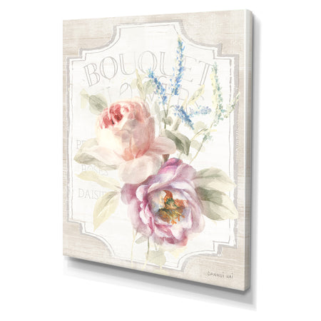 RW Cottage Garden V on wood - Cottage Canvas Wall Art