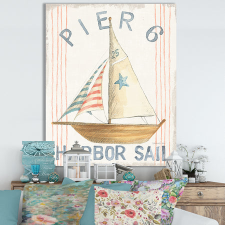 RW Floursack Nautical VII - Cottage Canvas Wall Art