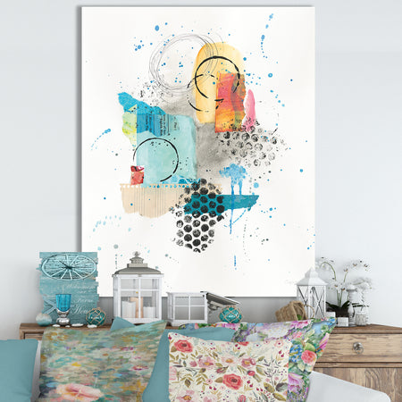 RW Abstract Skyline II - Cottage Canvas Wall Art