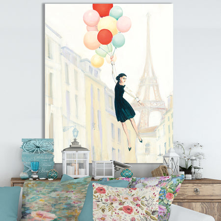 RW Aloft In Paris II - Cottage Canvas Wall Art