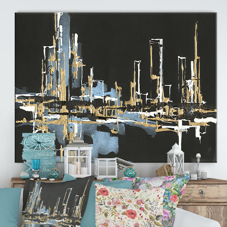 Urban Gold VI - Cottage Canvas Wall Art