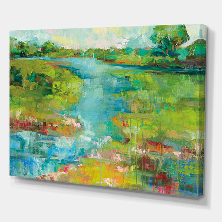 Porch Den 'Spring Marsh - Cottage Canvas Wall Art