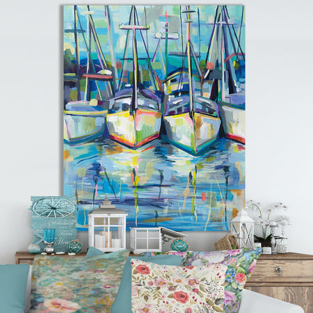 Morning Dock - Cottage Canvas Wall Art