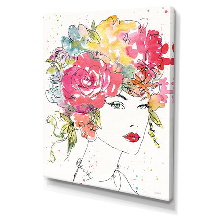 A Floral Figures I - Cottage Canvas Wall Art