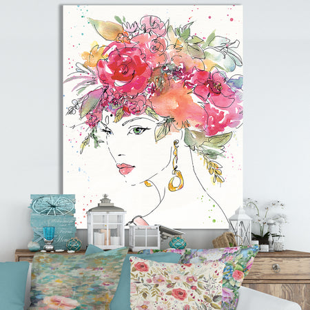 A Floral Figures II - Cottage Canvas Wall Art