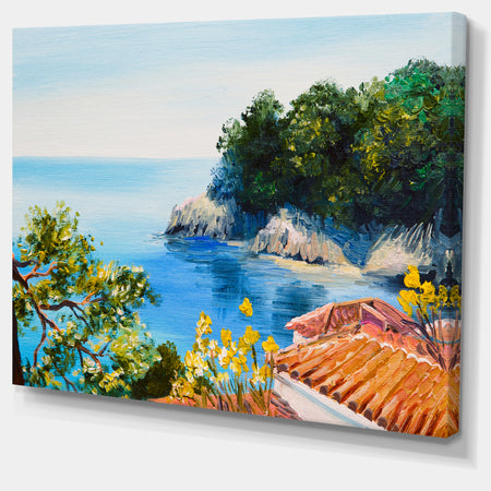 House near the Sea - Landscape Canvas Artwork