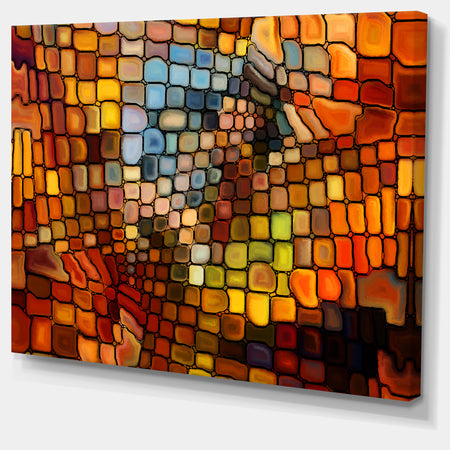 Dreaming of Stained Glass - Abstract Canvas Artwork