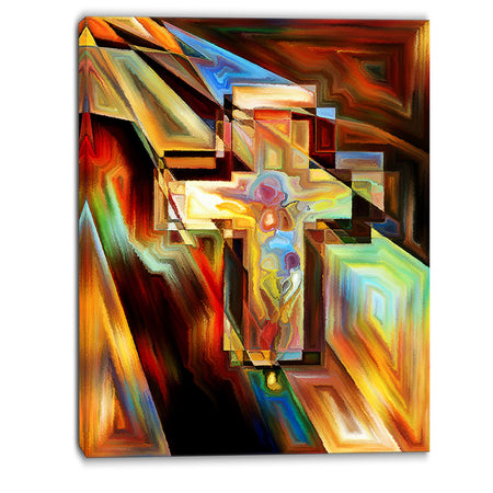 Light of the Cross - Abstract Canvas Artwork
