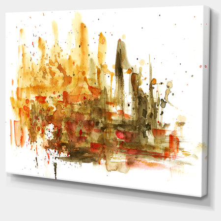 Abstract Composition Art - Abstract Canvas Art Print