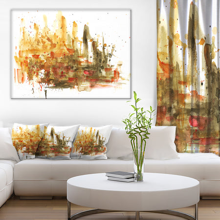 Abstract Composition Art - Abstract Canvas Art Print