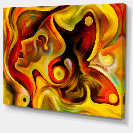 Butterfly's Emotions - Abstract Canvas Art Print
