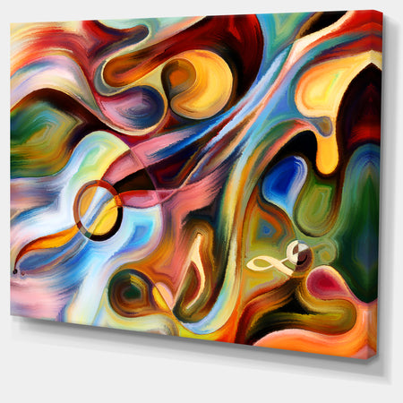Music beyond the Frames - Music Abstract Canvas Print