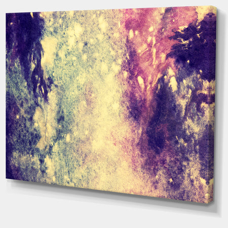 Deep Blue and Purple - Abstract Canvas Print