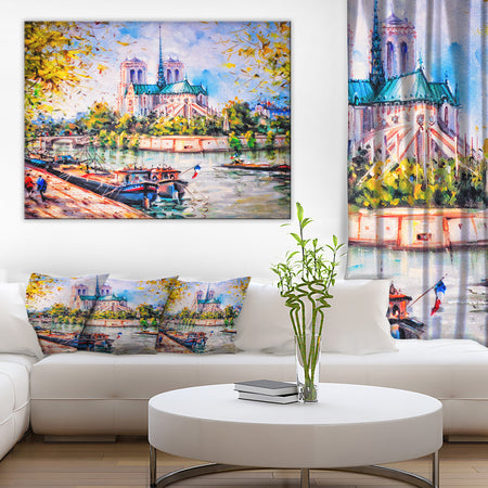 Notre Dame Paris - Landscape Canvas Art Print