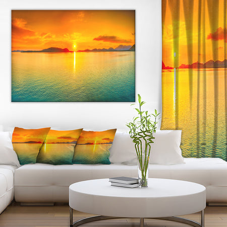 Sunset Panorama - Photography Canvas Art Print