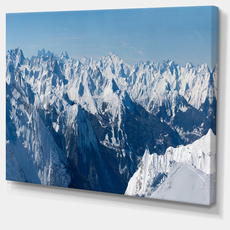 French Alps Panorama Photography Canvas Art Print