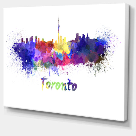 Toronto Skyline - Cityscape Canvas Art Print